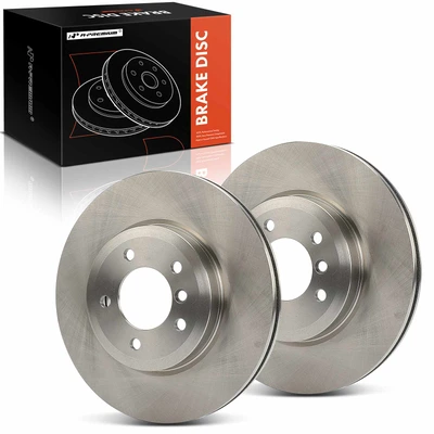 2 Pcs Front Disc Brake Rotors