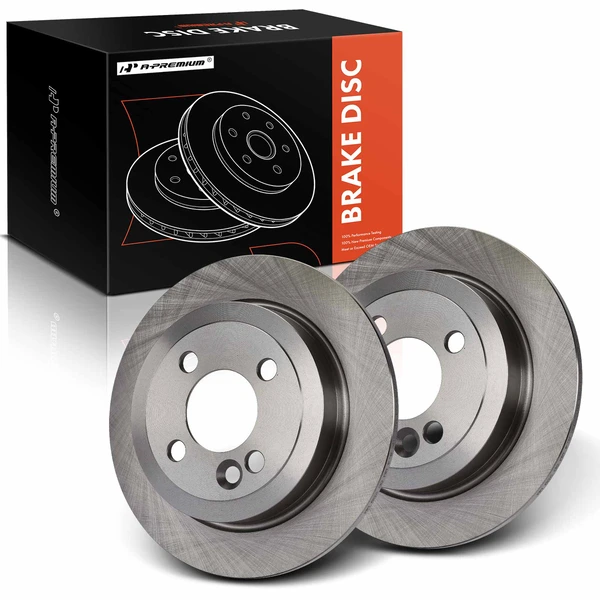 2 Pcs Rear Disc Brake Rotors for 2007-2015 Mini Cooper