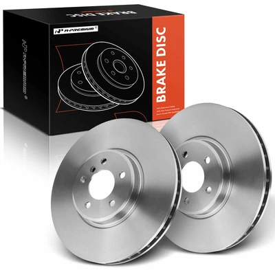 2 Pcs Front Disc Brake Rotors