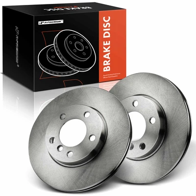 2 Pcs Front Disc Brake Rotors