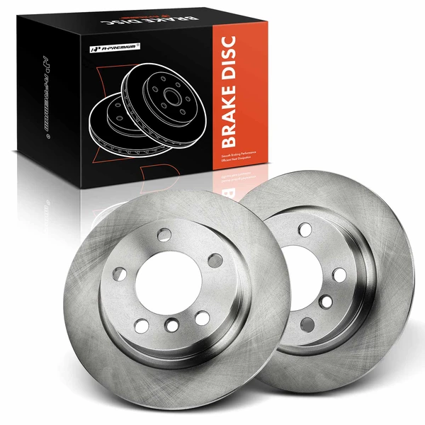 2 Pcs Rear Disc Brake Rotors for 2013-2016 Mini Cooper Paceman