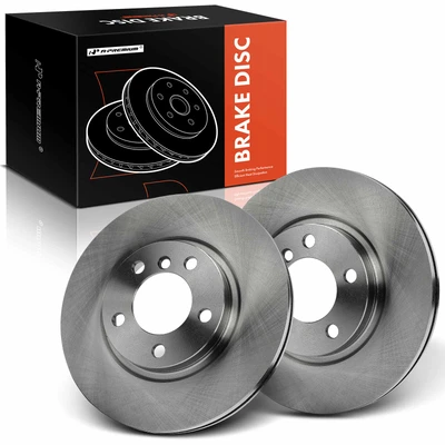 2 Pcs Front Disc Brake Rotors