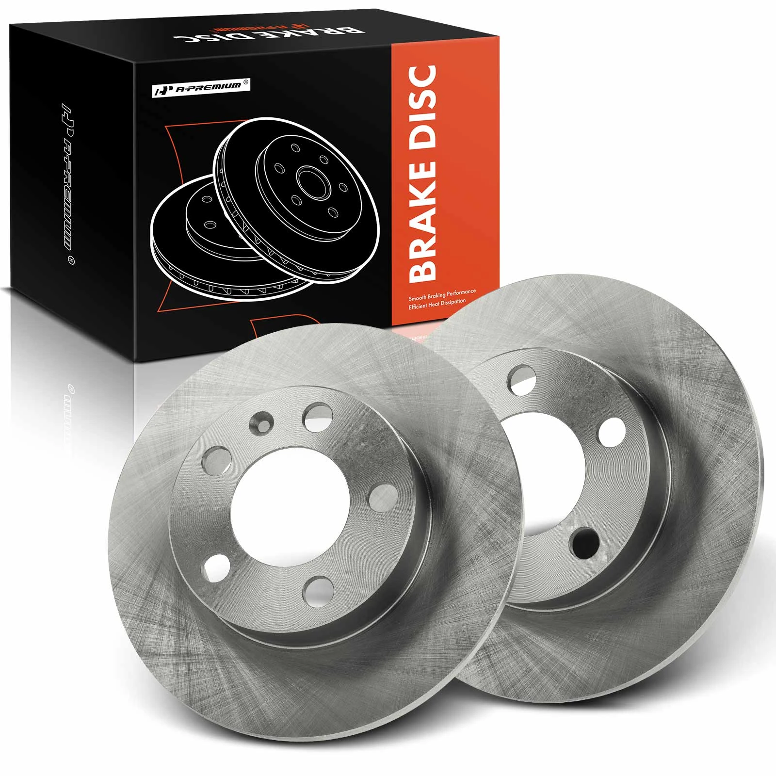 The A-premium Rear Disc Brake Rotors for Volkswagen Jetta 1999-2006 Beetle Golf Audi TT Image 