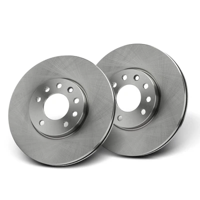 2 Pcs Front Disc Brake Rotors