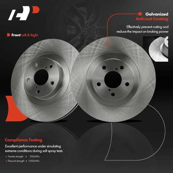 Front Disc Brake Rotors for Saab 9-2X Subaru Baja Forester Impreza Legacy