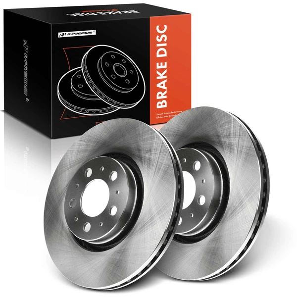 Front Disc Brake Rotors for Volvo XC90 2003-2014 2.5L S60 2008-2009 5-Lug