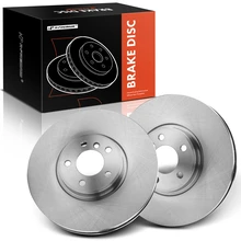 2 Pcs Front Disc Brake Rotors