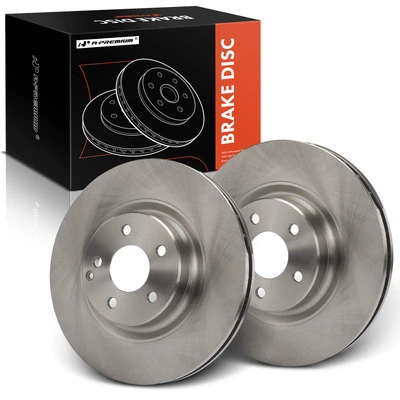 2 Pcs Front Disc Brake Rotors