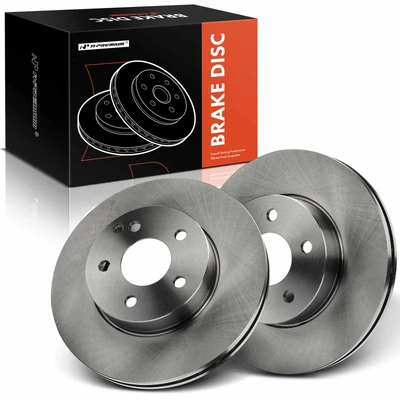 2 Pcs Front Disc Brake Rotors
