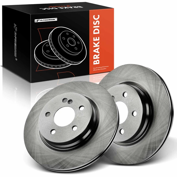 2 Pcs Rear Disc Brake Rotors for Mercedes-Benz C250 2012-2015 C300 E400