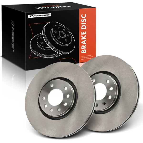 2 Pcs Front Disc Brake Rotors for Saab 9-3 2006-2011 L4 2.0L V6 2.8L