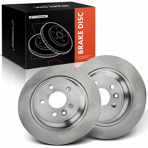 2 Pcs Rear Disc Brake Rotors for 2011-2018 Volvo S60
