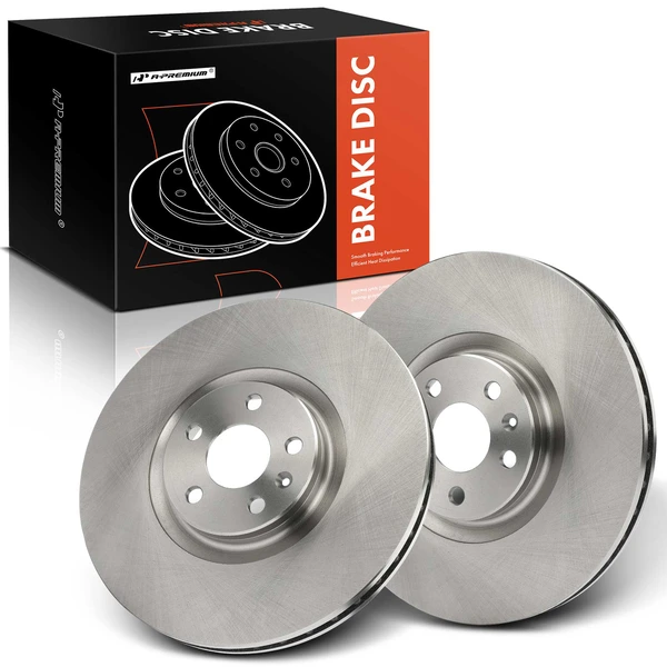 2 Pcs Front Disc Brake Rotors for 2021-2023 Volvo XC40 Recharge