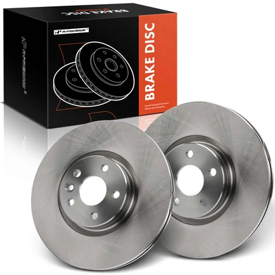 2 Pcs Front Disc Brake Rotors