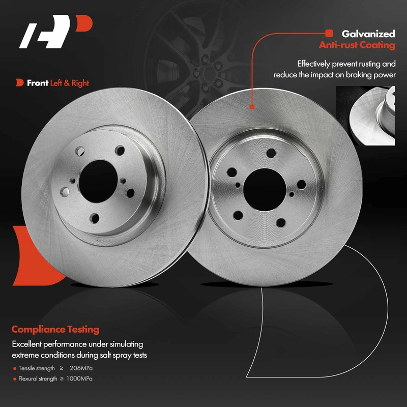 Front Disc Brake Rotors for Subaru Impreza 1998-2016 Legacy 1991-2005 Saab