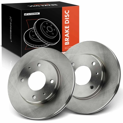 2 Pcs Front Disc Brake Rotors