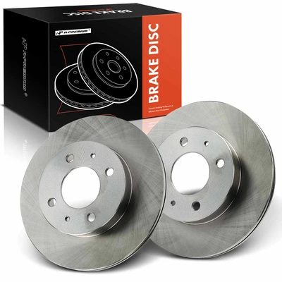 2 Pcs Front Disc Brake Rotors