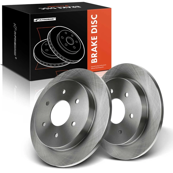 Rear Disc Brake Rotors for INFINITI QX56 04-10 Nissan Armada 05-15 Titan V8 5.6L