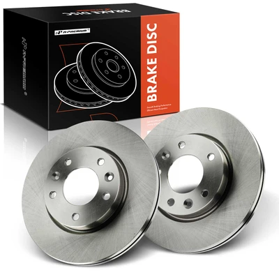 2 Pcs Front Disc Brake Rotors