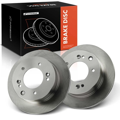 2 Pcs Rear Disc Brake Rotors