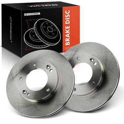 2 Pcs Front Disc Brake Rotors