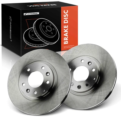 2 Pcs Front Disc Brake Rotors
