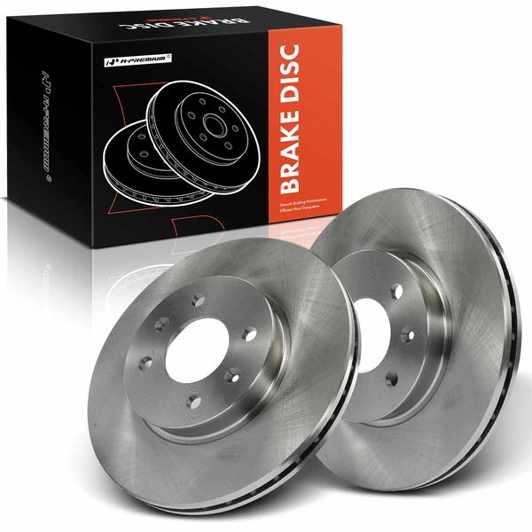 Front Disc Brake Rotors for Hyundai Accent 2006-2011 Kia Rio Rio5 1.6L