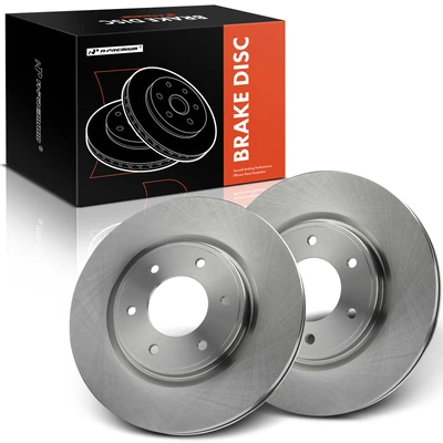 2 Pcs Front Disc Brake Rotors