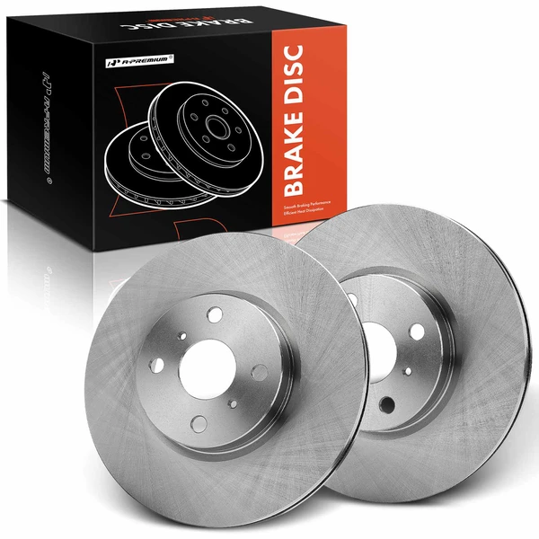 Front Disc Brake Rotors for Toyota Yaris 2012-2018 with Rear Disc only