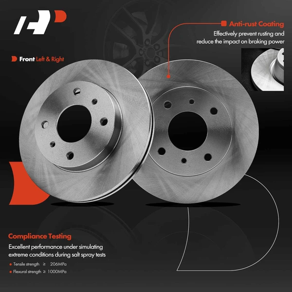 Front Disc Brake Rotors for Nissan 240SX Sentra Stanza INFINITI