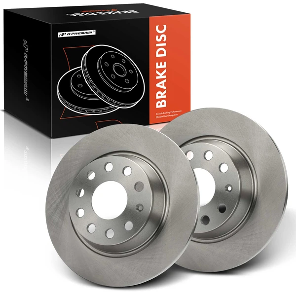 2 Pcs Rear Disc Brake Rotors for 2015 Audi Q3