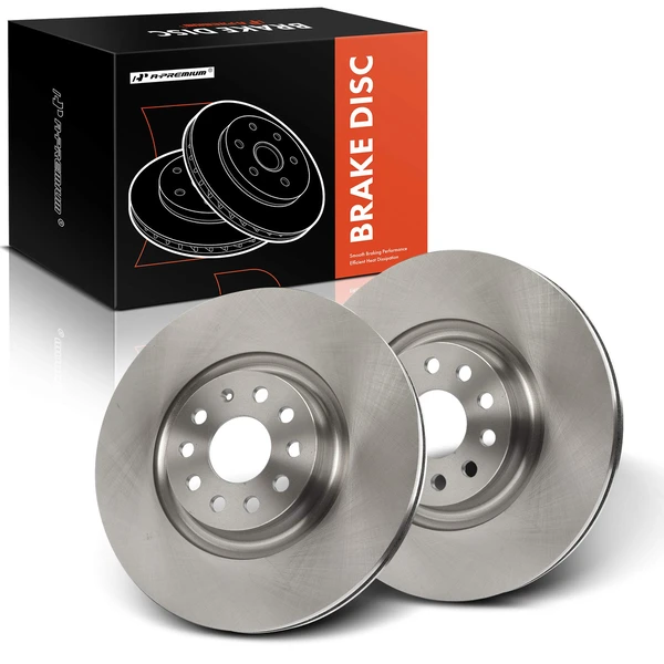 2 Pcs Front Disc Brake Rotors for Audi A3 Q3 S3 Volkswagen Golf CC