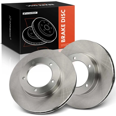 2 Pcs Front Disc Brake Rotor