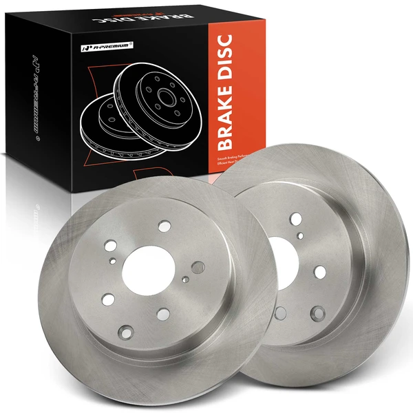 2 Pcs Rear Disc Brake Rotors for Toyota Prius V 2012-2017 Mirai 2016-2018