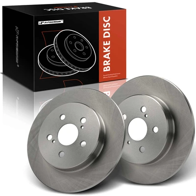 2 Pcs Rear Disc Brake Rotors