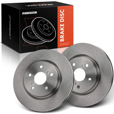2 Pcs Front Disc Brake Rotors