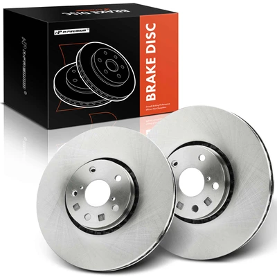 2 Pcs Front Disc Brake Rotors
