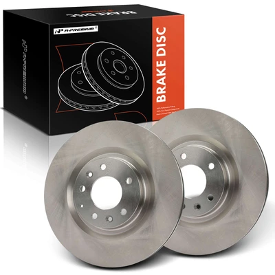 2 Pcs Front Disc Brake Rotors