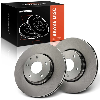 2 Pcs Front Disc Brake Rotors