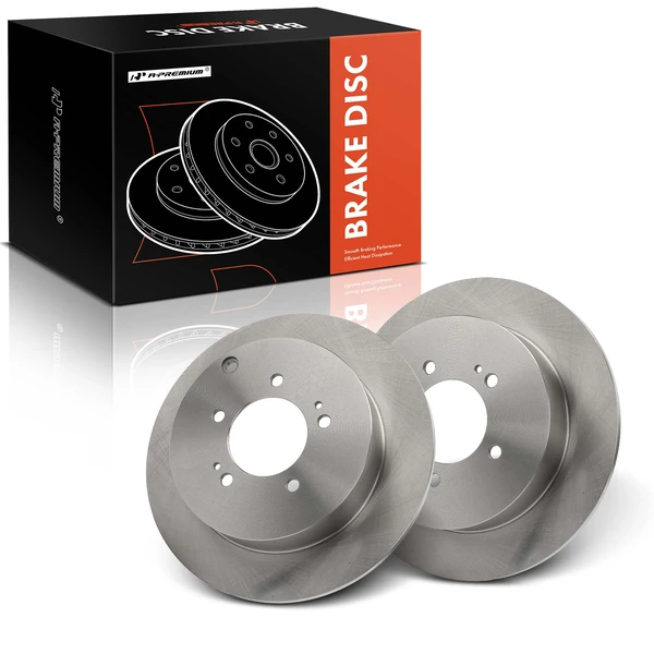 2 Pcs Rear Disc Brake Rotors for 2009-2015 Mitsubishi Lancer
