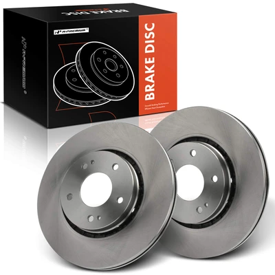 2 Pcs Front Disc Brake Rotors