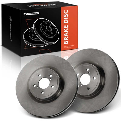 2 Pcs Front Disc Brake Rotors