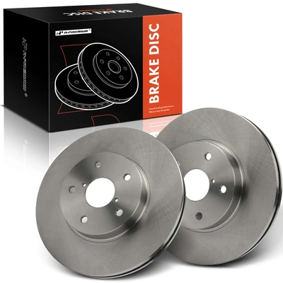 2 Pcs Front Disc Brake Rotors