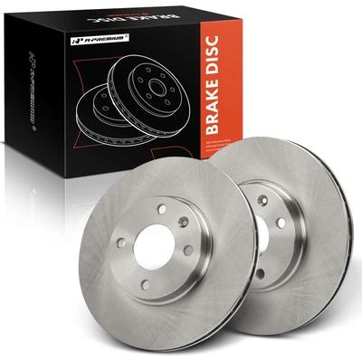 2 Pcs Front Disc Brake Rotors