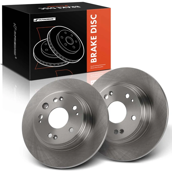 2 Pcs Rear Disc Brake Rotors for Acura RL 2002-2004 V6 3.5L