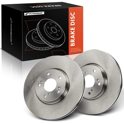 2 Pcs Front Disc Brake Rotors
