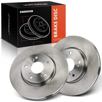 2 Pcs Front Disc Brake Rotors