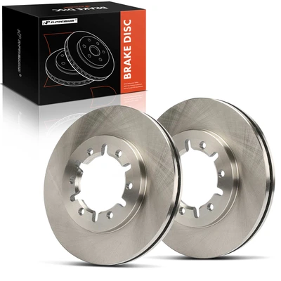 2 Pcs Front Disc Brake Rotors