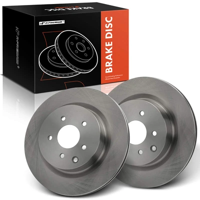 2 Pcs Rear Disc Brake Rotors
