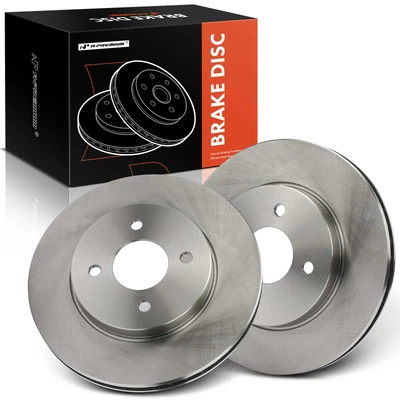 2 Pcs Front Disc Brake Rotors
